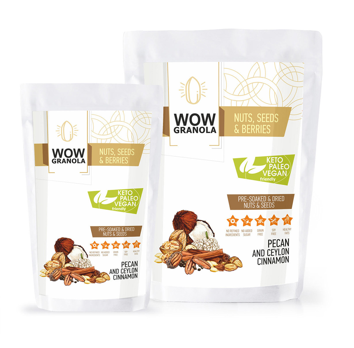 Ореховая гранола с пеканом и цейлонской корицей